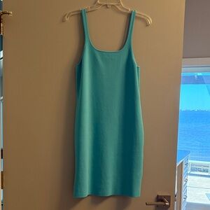 J. Crew Turquoise Tank Shift Sweater Dress L